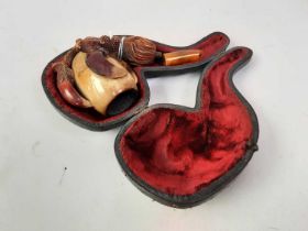 MEERSCHAUM PIPE, AND OTHER ITEMS