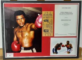 MUHAMMAD ALI SIGNED DISPLAY,