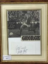 GEORGE BEST OF MANCHESTER UNITED SIGNED DISPLAY,