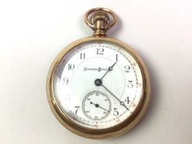 GOLD PLATED POCKET WATCH,