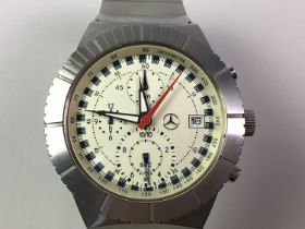 MERCEDES BENZ STAINLESS STEEL WRIST WATCH,