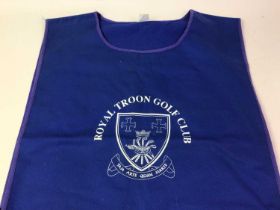 ROYAL TROON GOLF CLUB SIGNED PULLOVER VEST,