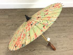 GROUP OF TWO PARASOLS, 20TH CENTURY