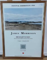 TWO JAMES MORRISON EXHIBITION POSTERS,