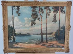 LARGE PRINT, COASTAL SCENE