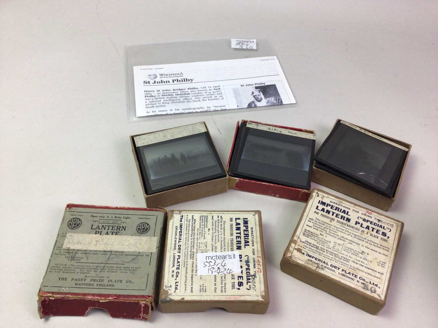 THREE BOXES OF LANTERN SLIDES, - Image 2 of 6