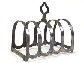 GEORGE VI SILVER TOAST RACK, ADDIE BROTHERS LTD, BIRMINGHAM 1939