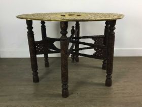 MIDDLE EASTERN BRASS TABLE,