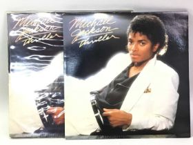 MICHAEL JACKSON: THRILLER, TWO VINYL ALBUMS