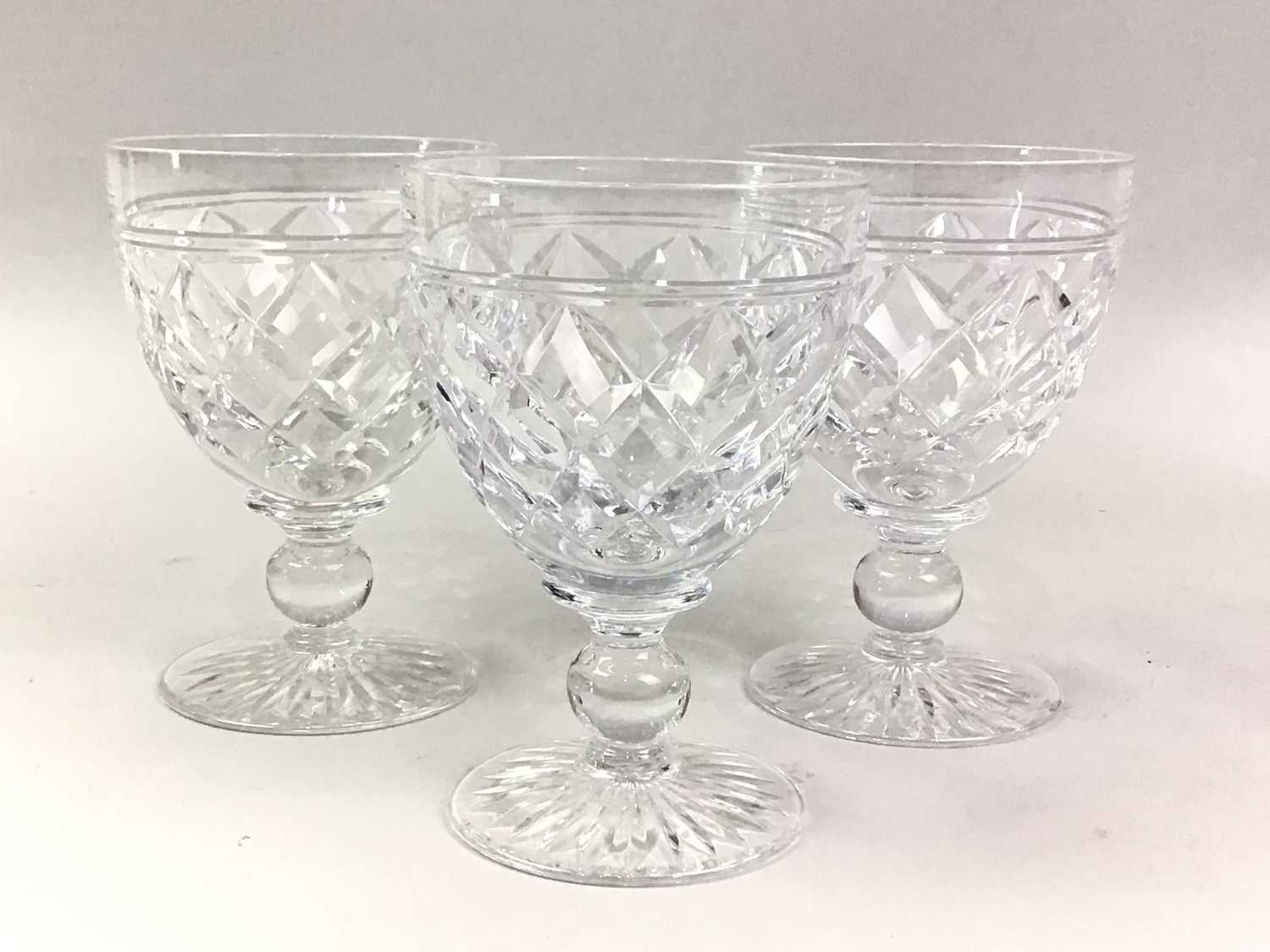 WATERFORD CRYSTAL, TWO SETS OF FOUR MARQUIS CHAMPAGNE FLUTES, ALONG WITH FURTHER CRYSTAL