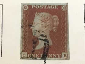 GROUP OF STAMPS, GREAT BRITAIN AND WORLDWIDE, INCLUDING A PENNY RED AND A PENNY BLACK