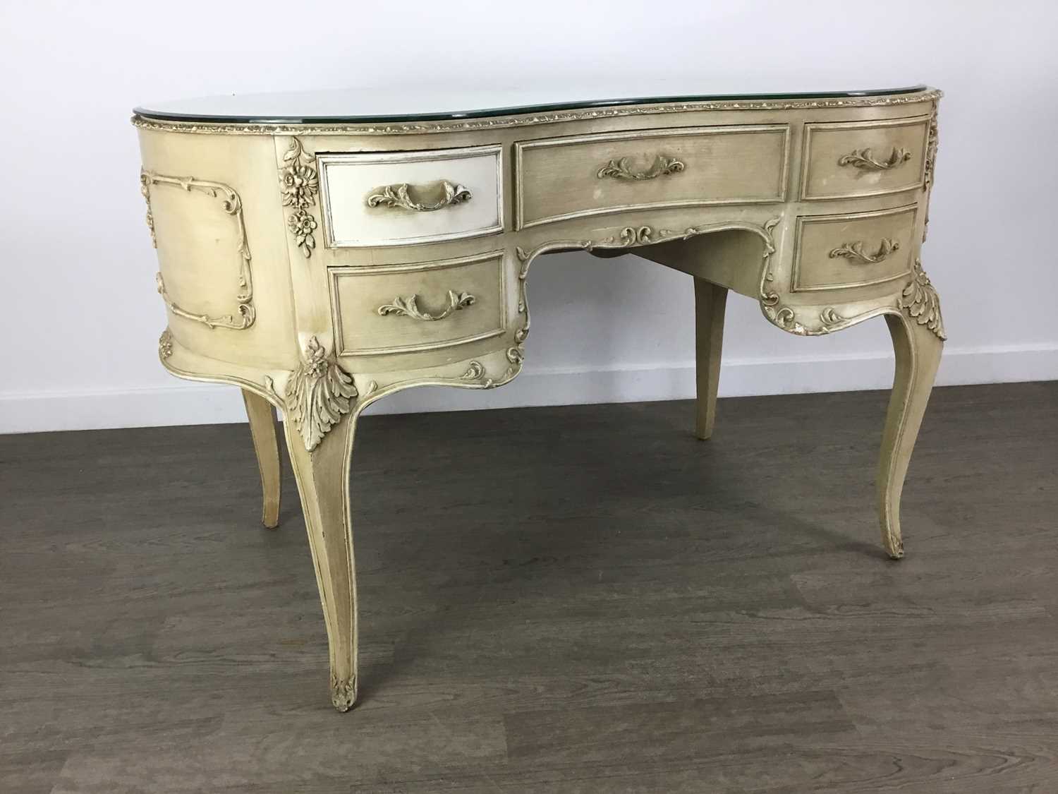 CREAM PAINTED FRENCH STYLE CHEST OF DRAWERS, ALONG WITH OTHER FURNITURE - Image 9 of 9