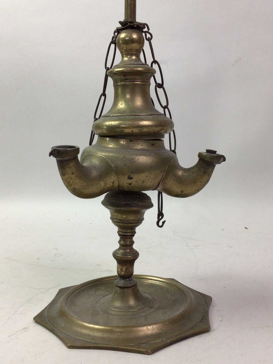 INDIAN BRASS LAMP,