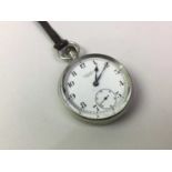 THREE SILVER OPEN FACE POCKET WATCHES,