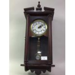 REPRODUCTION MAHOGANY WALL CLOCK