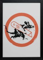 BANKSY (BRITISH, b. 1974-), PAIR OF UNFRAMED CUT & RUN EXHIBITION POSTERS 2023