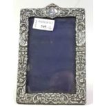 EDWARDIAN SILVER PHOTO FRAME, CHESTER 1901