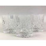 GROUP OF CRYSTAL GLASSWARE,