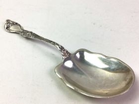 SILVER SERVING SPOON,