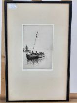 TWO JACKSON SIMPSON BOATING ETCHINGS,