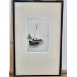 TWO JACKSON SIMPSON BOATING ETCHINGS,