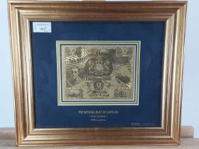 THE NATIONAL BANK OF SCOTLAND LIMITED EDITION ONE POUND, NO 465/7500