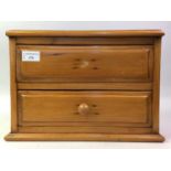 PINE APPRENTICE CHEST OF DRAWERS,