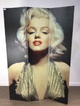 MARILYN MONROE FOLDING SCREEN,