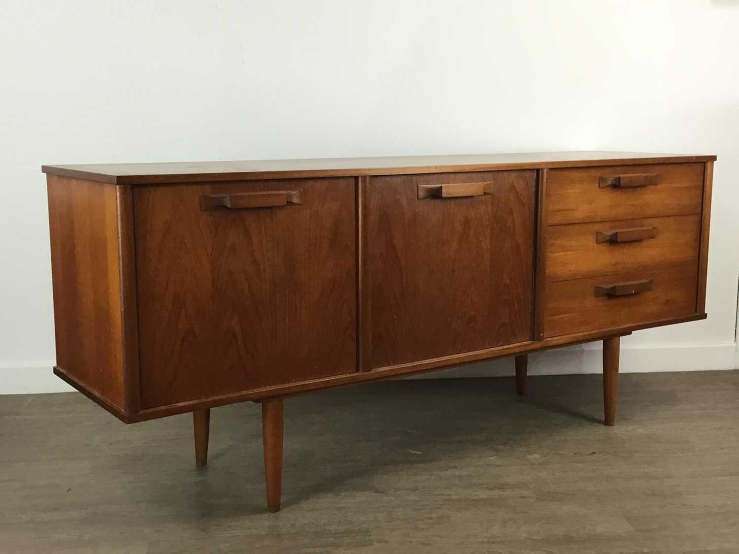 MID-CENTURY TEAK SIDEBOARD,