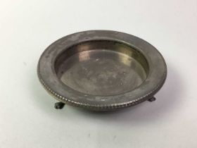 SILVER ASH TRAY, BIRMINGHAM MARKS