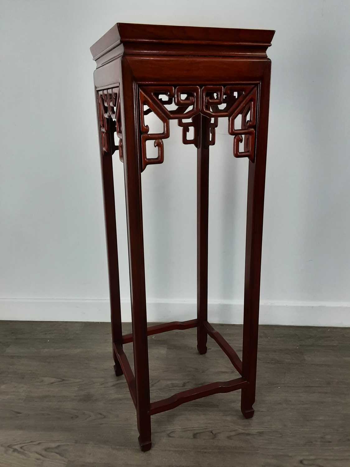 CHINESE HARDWOOD PLANT STAND,