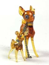 GROUP OF MINIATURE GLASS ANIMALS,