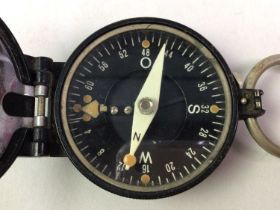 GERMAN BUSCH BLACK LACQUERED MARCHING COMPASS,