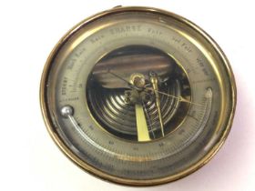 BRASS BAROMETER, W.W. WATSON & SON