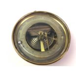 BRASS BAROMETER, W.W. WATSON & SON