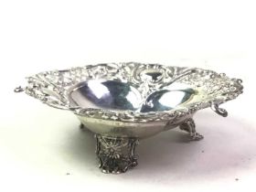 TWO SILVER DISHES,