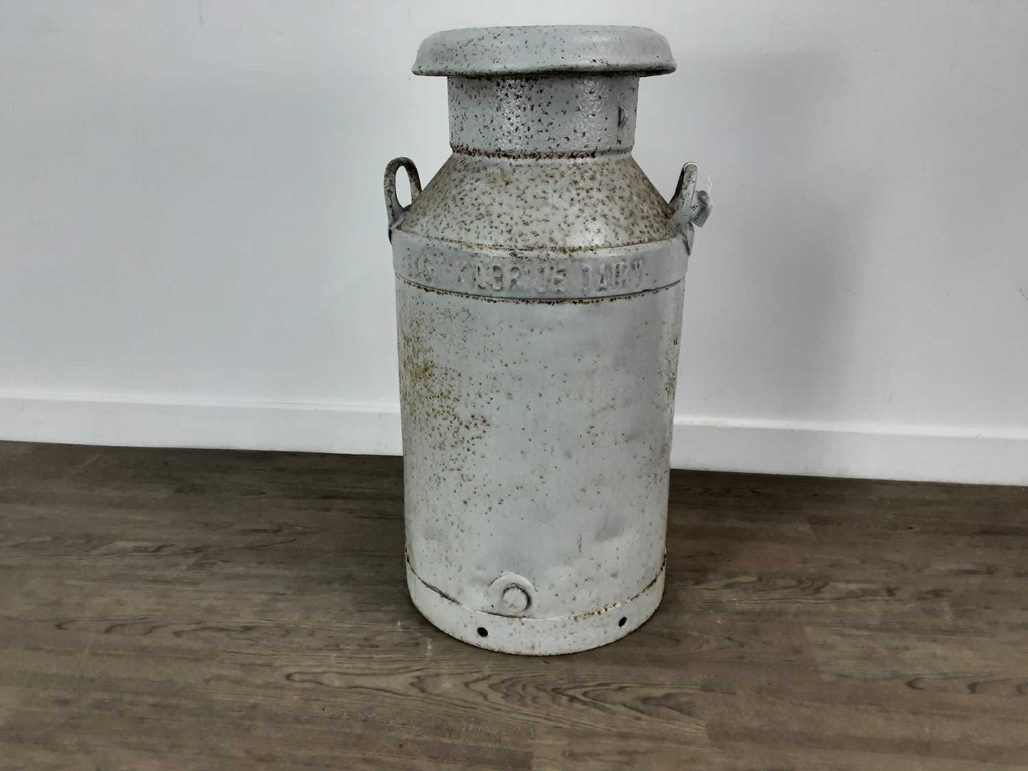 VINTAGE MILK CHURN, STAMPED EAST KILBRIDE DAIRY FARMERS LTD