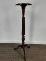 MAHOGANY TORCHERE PEDESTAL,