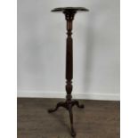 MAHOGANY TORCHERE PEDESTAL,