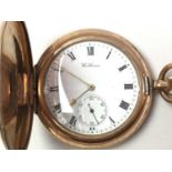 WALTHAM GOLD PLATED POCKET WATCH,