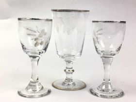 GROUP OF GLASSWARE,