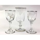 GROUP OF GLASSWARE,