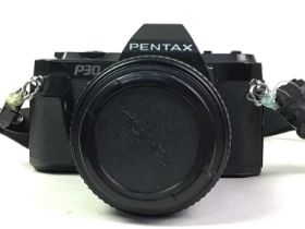 PENTAX P30 CAMERA, AND ACCESSORIES