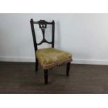 LATE VICTORIAN GOSSIP CHAIR,