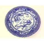 CHINESE BLUE & WHITE CHARGER,