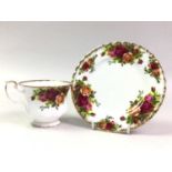 ROYAL ALBERT PART BREAKFAST AND TEA SERVICE, OLD COUNTRY ROSES PATTERN