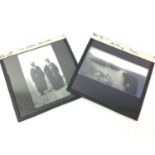 THREE BOXES OF LANTERN SLIDES,