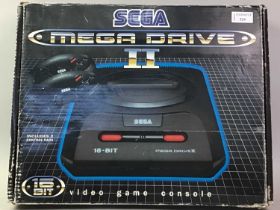 SEGA MEGA DRIVE, ALONG WITH TWO GAMES