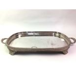 SILVER PLATED SERVING TRAY,