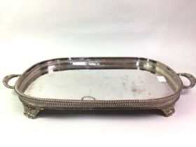 SILVER PLATED SERVING TRAY,